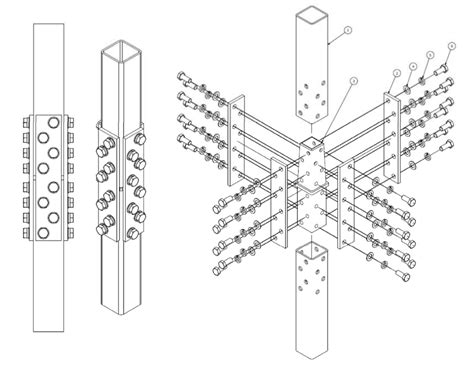 hss column splice|New Concepts for Bolted HSS Column Splices .